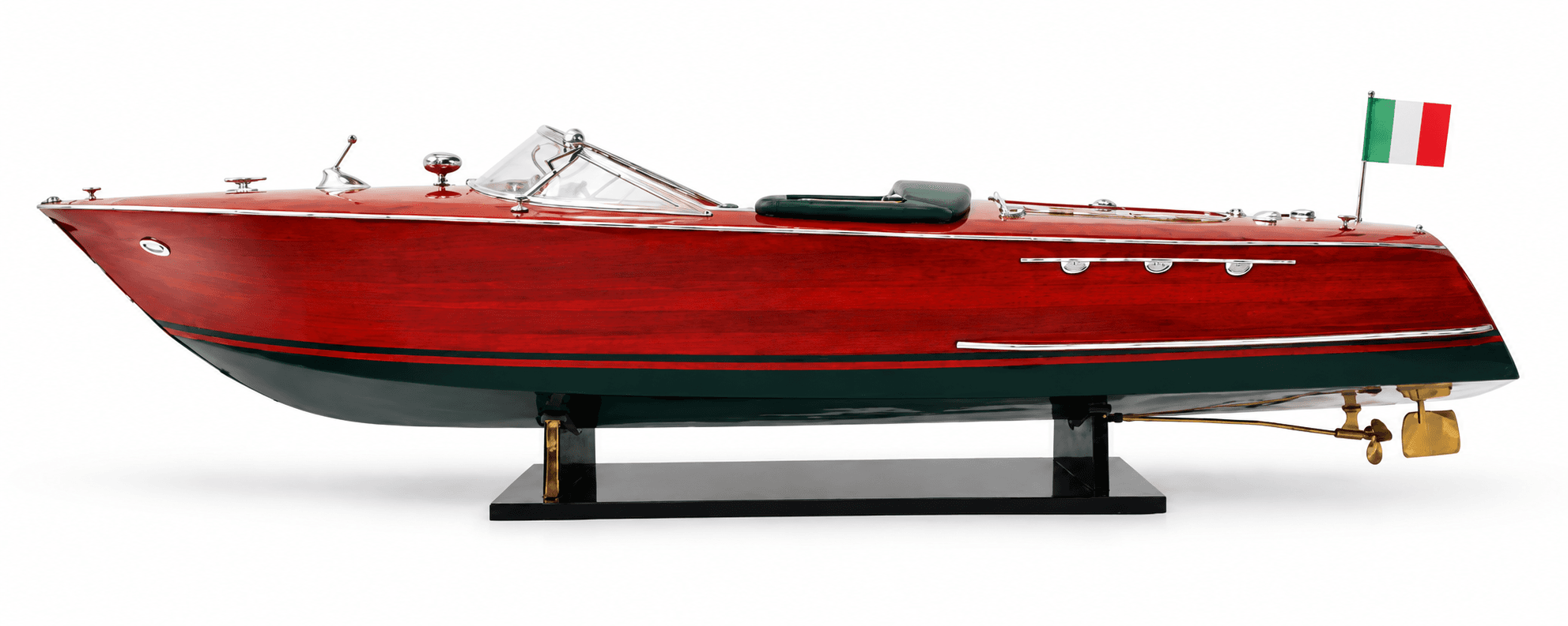 Модель катера Riva Ariston зелёная 50 см